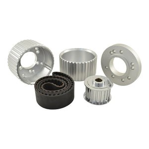 BB Chrysler 383 400 440 Gilmer Drive Kit Silver Billet Aluminium w/Belt