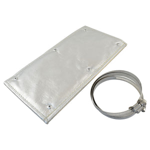 Exhaust Heat Shield Kit w/Clamps, 6" X 1', Aluminium
