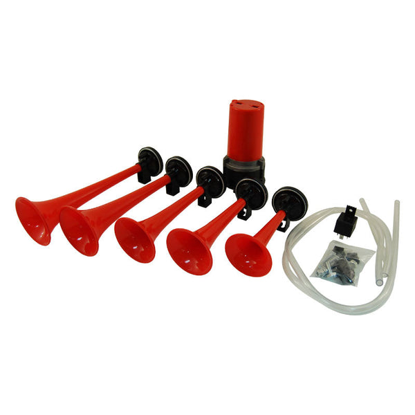 Twin air horn with alternating sound, 12V