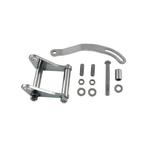 SBC Chrome Low Mount Saginaw P/S Pump Bracket - Suits Short & Long