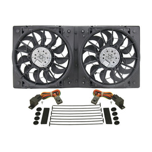 Derale High Output Dual 13" Electric RAD Fan Assembly Moulded Shroud 16928