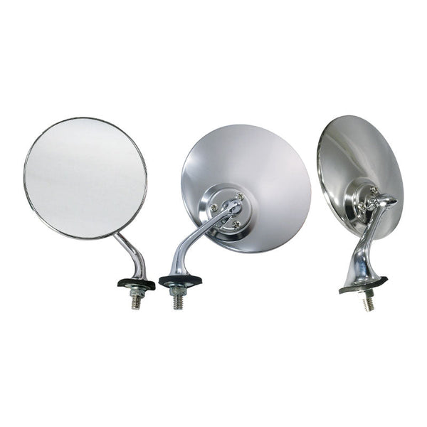Lucas Style Stainless Steel Left Hand Wing Mirror - Performance