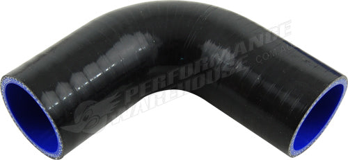 Black & Purple 2 51Mm 90 Degree Elbow Silicone Hose Pipe Turbo Intake