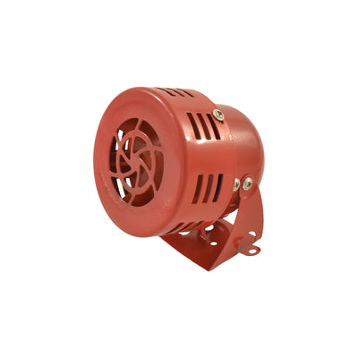 Miniature Air Raid / Fire Engine Novelty Siren Horn, 12V, Red
