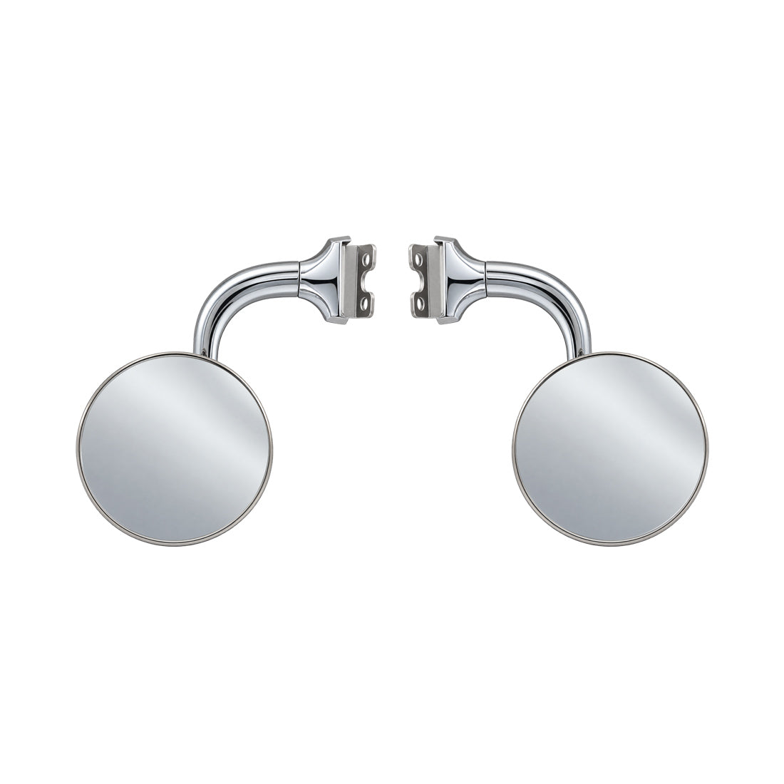 Classic Chrome Peep Mirror 3" Round (Pair), Hot Rod, Vintage