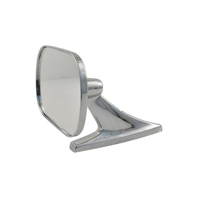 Universal Roberk 370 Style Door Mirror, Rectangular Head, Chrome
