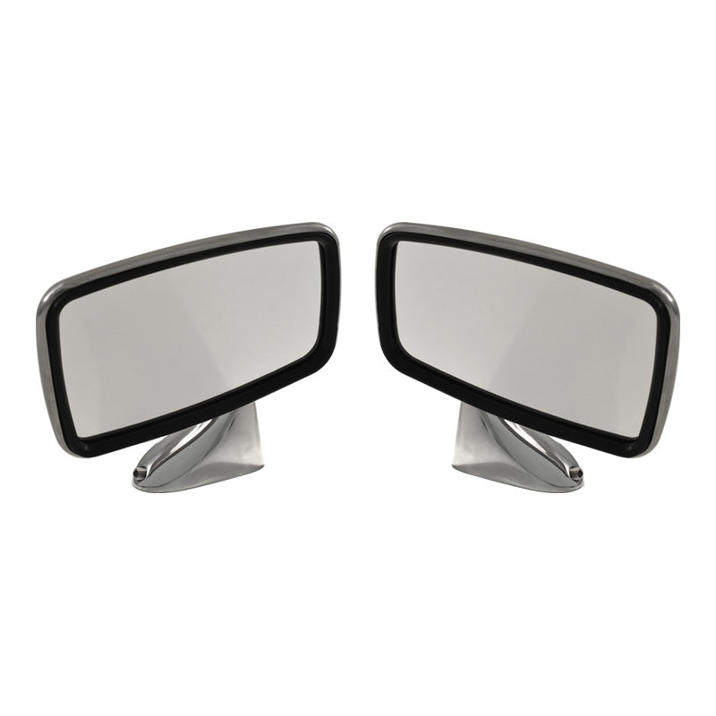 Pair of Door Mirrors, Rectangular Head, suits MGB Midget Mini Austin Morris