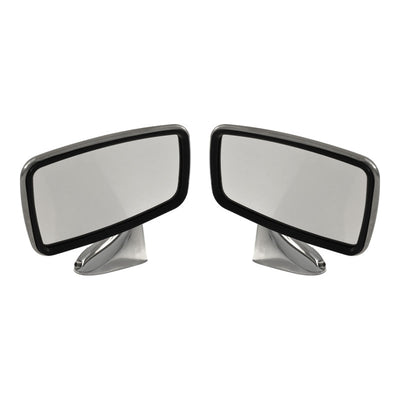 Pair of Door Mirrors, Rectangular Head, suits MGB Midget Mini Austin Morris