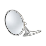 Exterior Mirror Set, Bel-Air Turbine Round Head, Chrome Plated Zinc - Pair