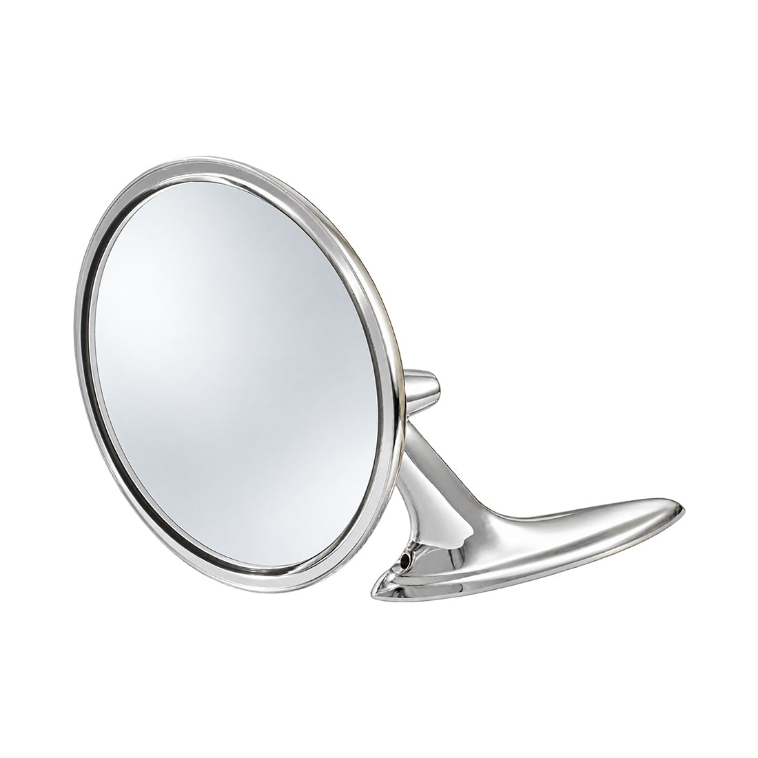 Exterior Mirror Set, Bel-Air Turbine Round Head, Chrome Plated Zinc - Pair