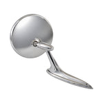Exterior Mirror Set, Bel-Air Turbine Round Head, Chrome Plated Zinc - Pair