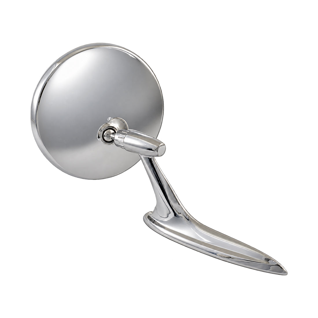 Exterior Mirror Set, Bel-Air Turbine Round Head, Chrome Plated Zinc - Pair