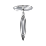 Exterior Mirror Set, Bel-Air Turbine Round Head, Chrome Plated Zinc - Pair