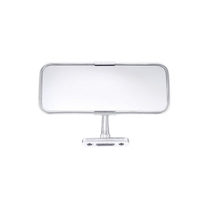 Cobra Style Dashboard Mount 6 Inch Interior Rear View Mirror, Stainless Steel