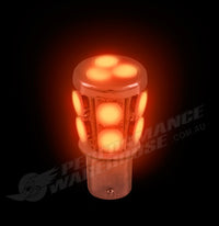 2 x High Powered 13LED Bayonet Red Turn Signal 12 Volt 1157 Offset Post