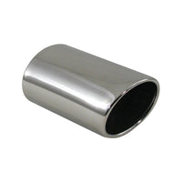 Exhaust Tip Oval Cut T-304 Stainless Steel Adjustable to 1¾"