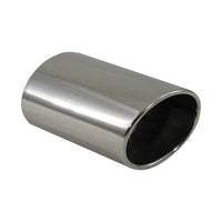 Exhaust Tip Oval Cut T-304 Stainless Steel Adjustable to 2"
