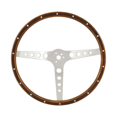 15" Diameter Laminated Wood Rim 4" Deep Dish Steering Wheel
