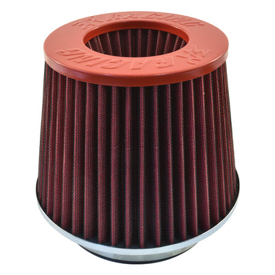 3A Racing Twin Air Filter - Red Top, Red Element, 101mm Neck WS-002