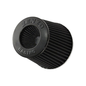Zenzo Racing 3 Inch 77mm Performance Pod Air Filter Black Top Black Filter