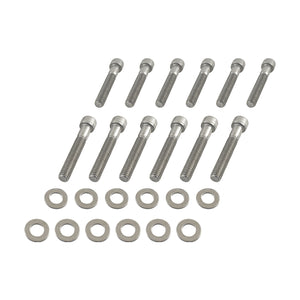 Small Block Ford Intake Manifold Bolt Kit Stainless Steel 260 289 302 (351W Late)