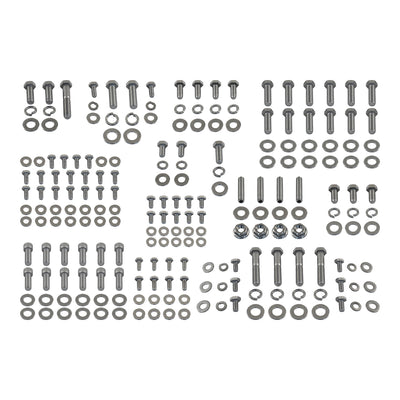 Small Block Chevy Engine Bolt Kit Stainless Steel SBC 283 327 350 383 400 - Long Water Pump