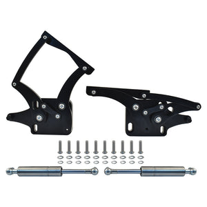 Ford Mustang 1964-66 Bonnet Hinge Kit, Black Billet Aluminium