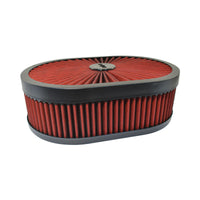 Extreme Air Cleaner Oval Assembly 11-3/8" x 3" Red Filter