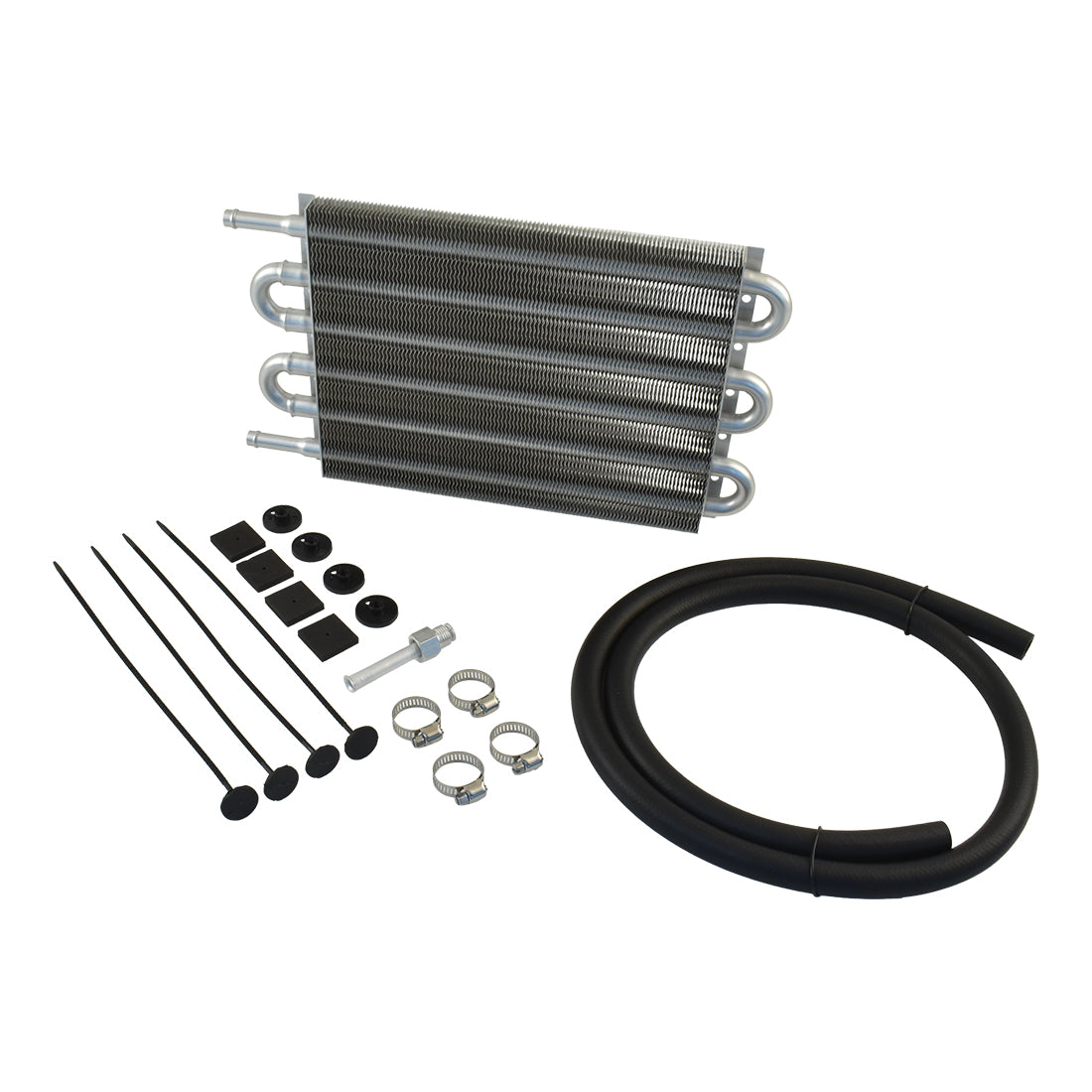 Transmission Oil Cooler Kit, Tube & Fin, 12.75" x 7.5" x 0.75"