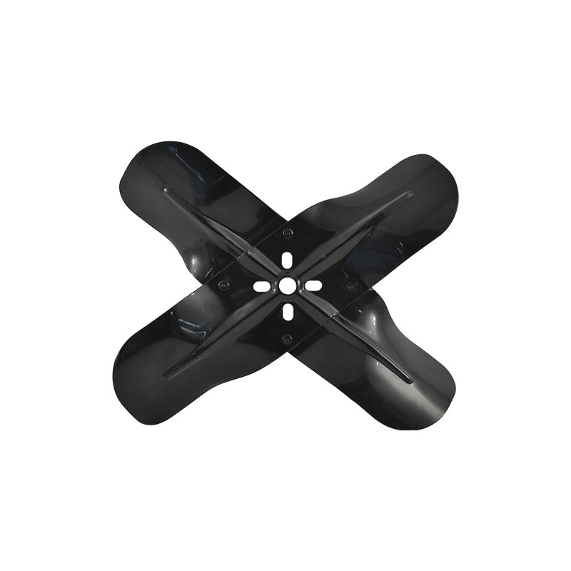 4 Blade 15 inch Racing Fan, Non-Flex, Steel, Black - Performance Warehouse
