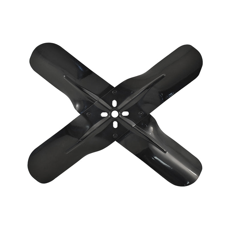 4 Blade 19 inch Racing Fan, Non-Flex, Steel, Black - Performance Warehouse