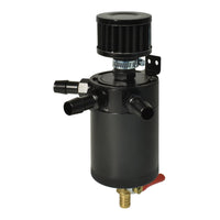 Billet Aluminium Baffled Oil Catch Tank Can Kit w/Air Breather Universal 3-Port