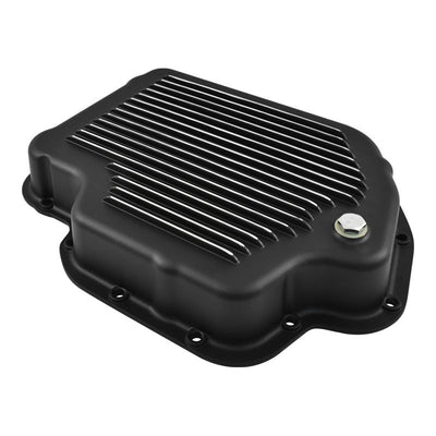 Cal Custom TH400 Automatic Transmission Pan Black Finned Aluminium