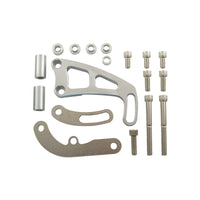 Power Steering Bracket for Small Block Chev Mid Mount with Long Water Pump in Billet Aluminium