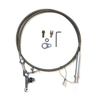 GM TH350/400 Braided Stainless Steel Flexible Kickdown Cable Kit