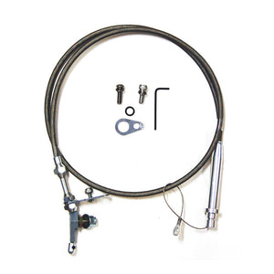 GM TH350/400 Braided Stainless Steel Flexible Kickdown Cable Kit