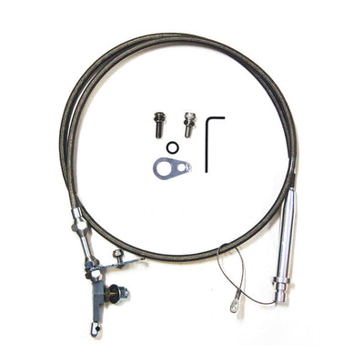 GM TH350/400 Braided Stainless Steel Flexible Kickdown Cable Kit