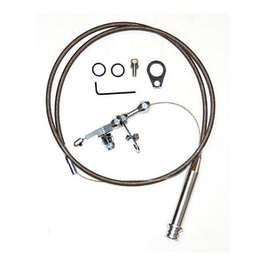 GM 700R-4 Braided Stainless Steel Flexible Kickdown Cable Kit