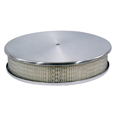 Cal Custom Air Filter Kit 14" Round Aluminium Holley, Edelbrock, Carter