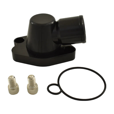 Cal Custom Holden 253 304 308 Swivel Neck Thermostat Housing Black Billet Alloy