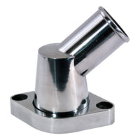 Cal Custom SBC BBC Chev Polished Alloy 45º Degree Swivel Neck Thermostat Housing 327 350 396 454