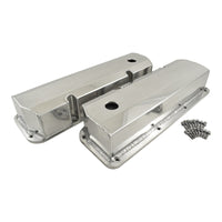 Fabricated Aluminium Ford 351C Tall Valve Covers, Short Bolt Style, W/Holes