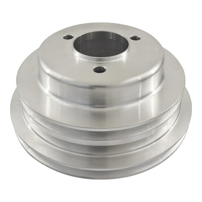 Big Block Chev Aluminium Crankshaft Pulley 3 Groove suits Long Water Pump