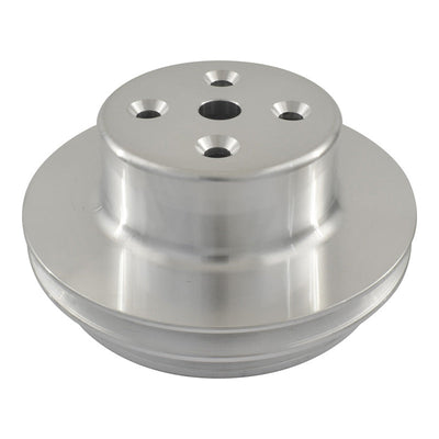 Big Block Chev Aluminium Water Pump Pulley 2 Groove suits Long Water Pump