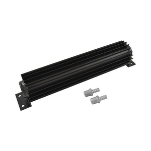 12 Inch Single Pass Finned Aluminium Transmission Oil Cooler, Black