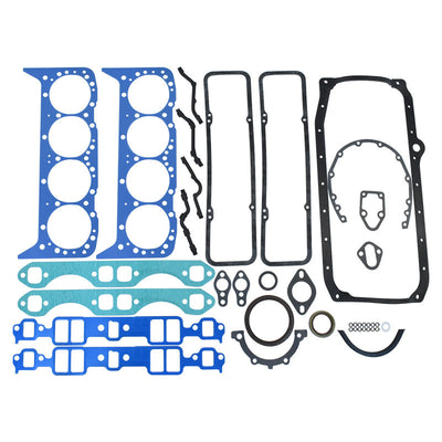 Engine Gasket Set suits Small Block Chev SBC 1 Piece Rear Main 1985+