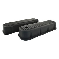 Big Block Chev Black Finned Aluminium Valve Covers Tall 396 427 454 502