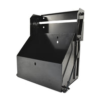Black Stainless Steel Drop Down Battery Tray