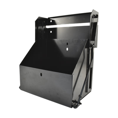 Black Stainless Steel Drop Down Battery Tray