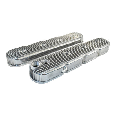 Polished Finned Cast Aluminium GM LS Valve Covers w/o Coil Mounts